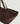 Large Lou tote bag in suede leather - Dark Brown