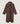 Manteau long en maille - Marron Havane