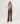 Pantaloni largi din tricot - Havana Brown