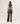 Pantaloni largi din tricot - Havana Brown