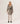 Long merino wool coat - Taupe Brown