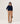 Wide cashmere sweater - Navy Blue