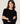 Wide cashmere sweater - Black