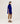 Cashmere poncho - Ultramarine Blue