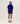 Cashmere poncho - Ultramarine Blue