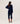Pull col V oversize en cachemire - Bleu Marine