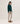Round-neck ribbed cashmere sweater - Duck Green