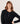 Cashmere Tunisian collar sweater - Black