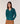 Pull trompe l'oeil en laine mérinos - Bleu Petrole