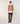 Round neck merino wool sweater - Camel Brown