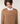 Round neck merino wool sweater - Camel Brown