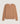 Round neck merino wool sweater - Camel Brown