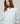Oversized V-neck wool sweater - Turquoise Clair
