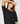 Merino wool crew-neck sweater with 3/4 sleeves - Anthracite