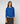 Round-neck merino wool sweater - Azure Blue