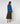 Round-neck merino wool sweater - Azure Blue