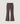 Pantaloni evazați din tricot Milano - Taupe Brown