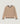 Round-neck knit sweater - Beige