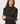 Tricou drapat - Negru