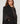 Fringed cape - Noir